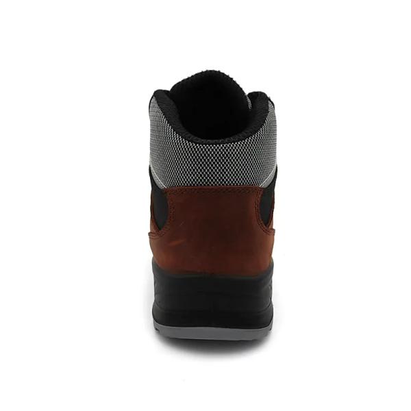Chaussures en cuir Crazy Horse chaussures de sécurité haute coupe pour hommes