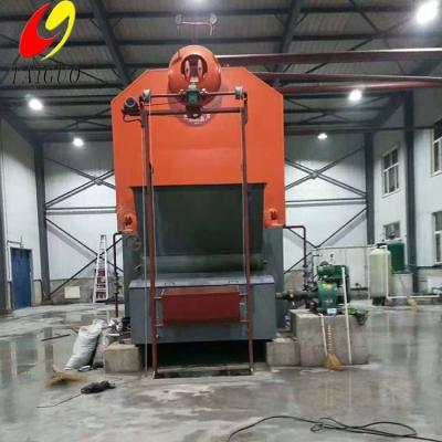 Eficiência de barril duplo Alta temperatura de vapor de caldeira industrial de barril duplo de poeira de queima de madeira 194-226 ℃