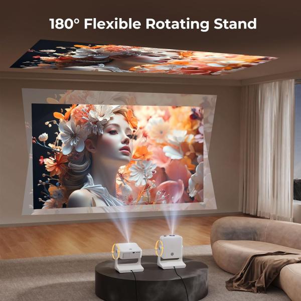 D1 Dark Gray Full HD 1080P Projector , Black Android TV Smart Projector With Netflix