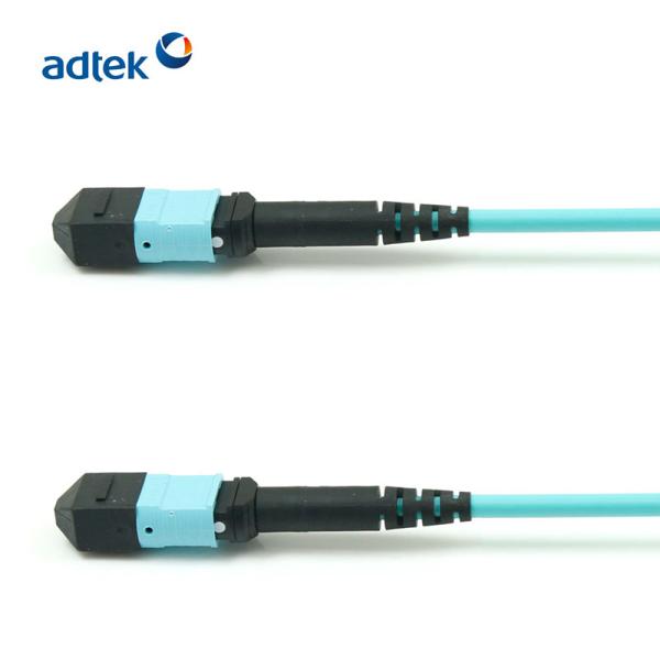 MTP-MTP       Female To Female OM3 12/24 Fibers 3M PVC/LSZH Aqua Trunk Cable