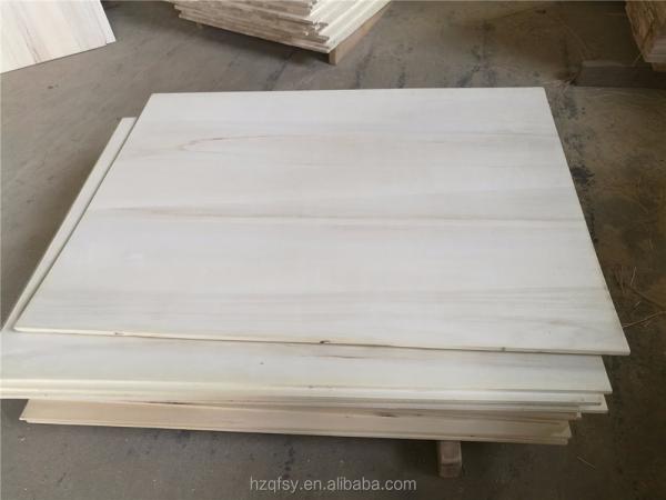 Customized Wooden Moulding Solid Wood Timber Paulownia Wood Board in Natural Color