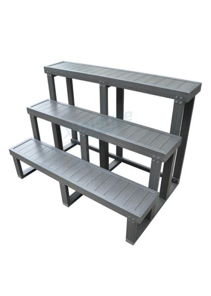 Os termas comerciais da banheira de hidromassagem pisam 3 escadas não Fade For Swim Spa da banheira de hidromassagem da etapa