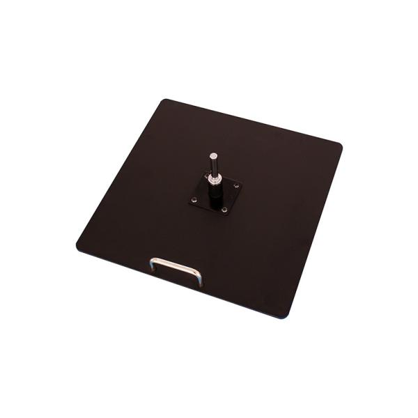 55 x 55 x 0.8 cm Square Metal Plate Base With Convenient Handle , 15KG