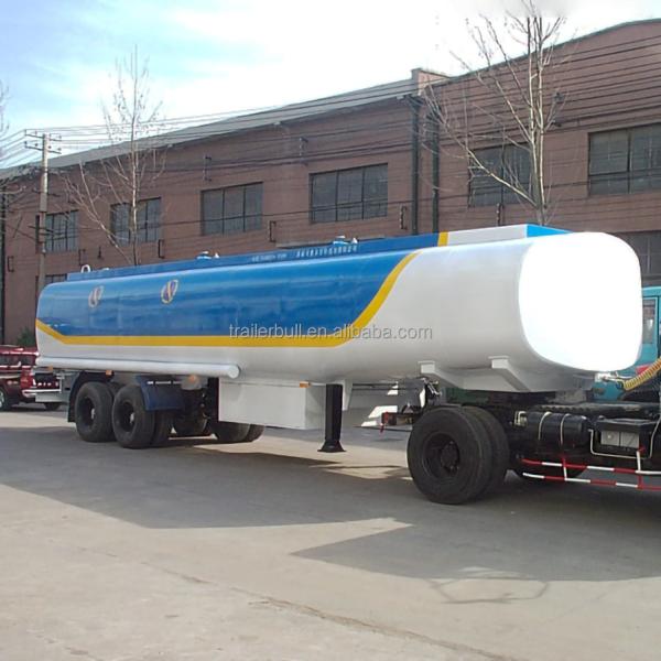 Clean SA-2.5 Grade Surface 30400L 23T Capacity Fuel and Refuel Tank Semi Trailer with 2 Axles