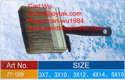 Natural bristle Chinese bristle synthetic mix shed fence ceiling wall paint brush wood plastic handle 5 inch WB-028