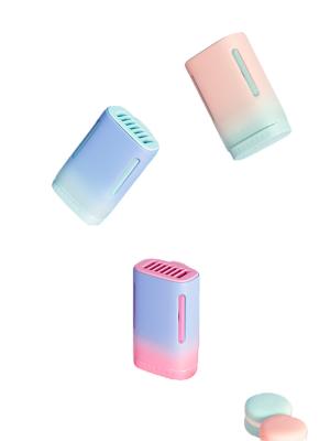 Jelly Mini Portable Neck Fan Cooler USB Rechargeable Neckband Cooling Fan