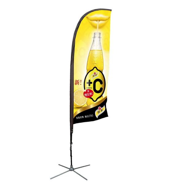 Flying Feather Flag Banners Custom Single Side / Double Sides Printing
