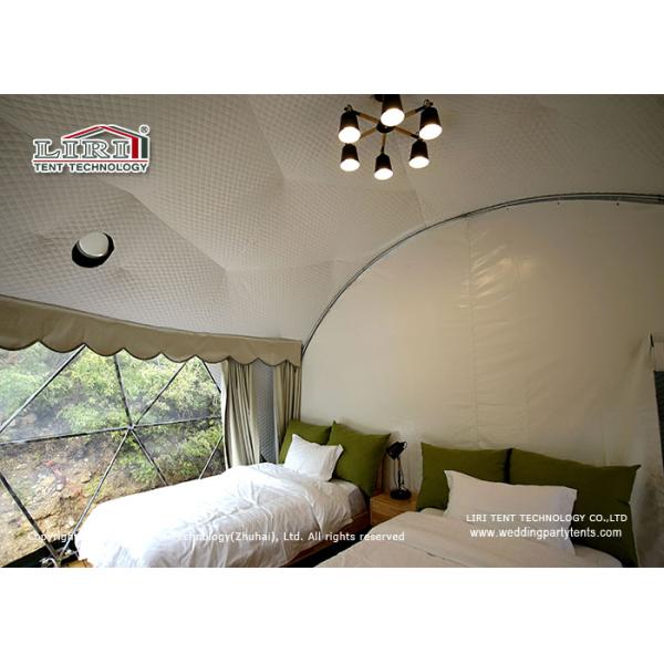 6m Luxury Geodesic Dome Glamping Tent For Farm Hotel