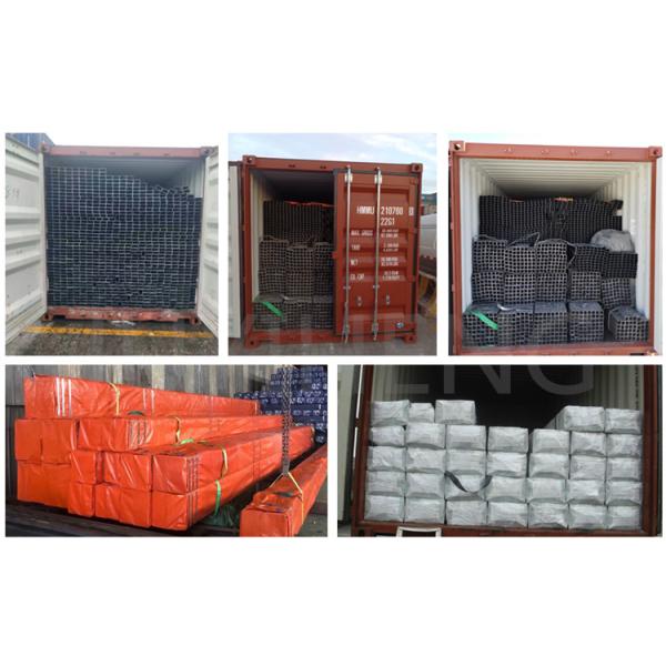 Hot Rolled Square Galvanized Steel Pipe 4m - 10m Straight Seam Welded Pipe