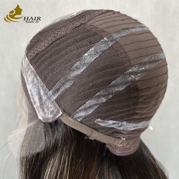 130 Hair Density Glueless Silk Top Full Lace Wig Side Parting Style Hand Tied Natural Look Durable Comfortable