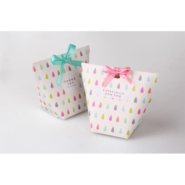 Impression en relief manutention de gramme personnalisé Plier mariage Carton d'emballage de bonbons sucrés