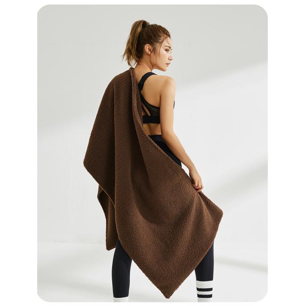 Y-F Knitted Poncho Cardigan Cape Top Sweater Cozy Fleece Jumbo Scarf Wrap Shawl with Large Front Pockets for Women