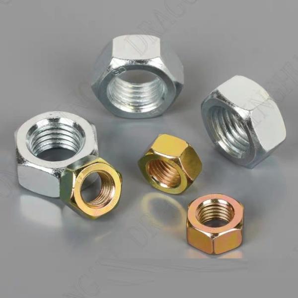 Plain Metric Galvanized Hexagon Nuts DIN934 for Industrial Applications