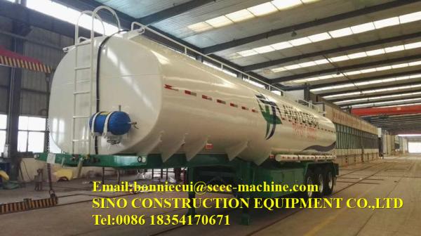 Do aço carbono resistente de 3 reboques dos eixos 50000L tanque diesel semi