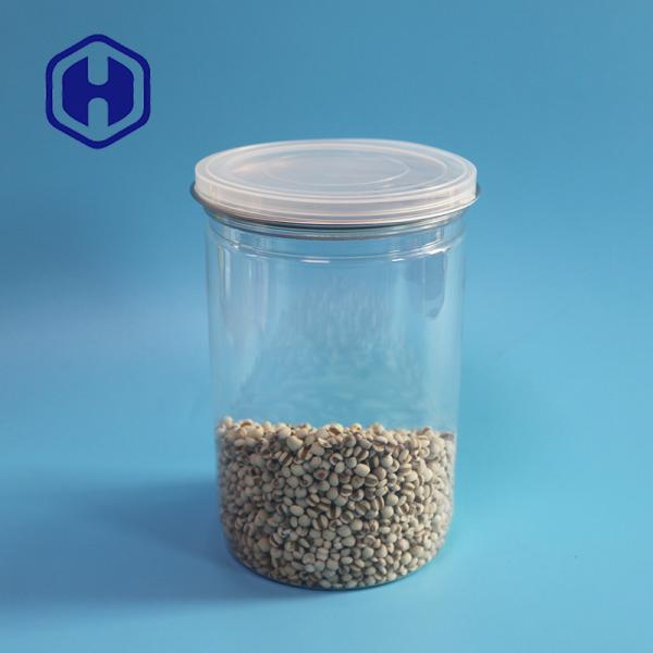 Aluminum Lid 1000ml Disposable PET Plastic Food Cans Popcorn Packaging