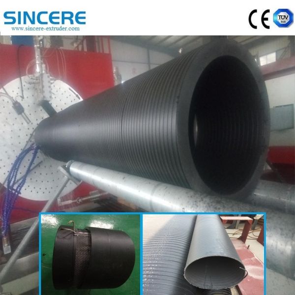 Ligne d'extrusion de tuyaux en spirale en PPH HDPE de 200 mm à 4000 mm de diamètre