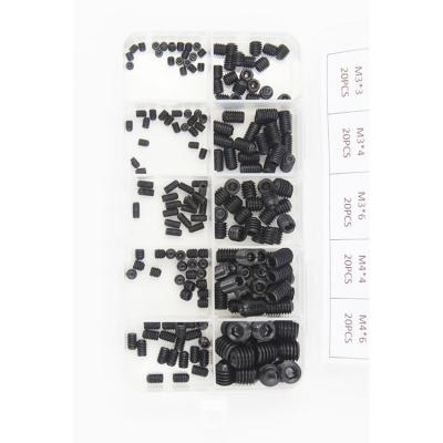 3mm-100mm Cup Point Alloy Steel HEX Socket Set Black Oxide Polish Zinc Plated Screws