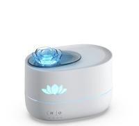 Humidificateur de flamme de 350 ml avec réglage de la minuterie et lumière LED 7 couleurs