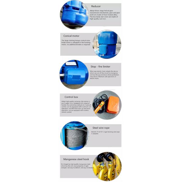 Safe Driving Similar Wire Rope Pulling Hoist Electric Wire Hoist