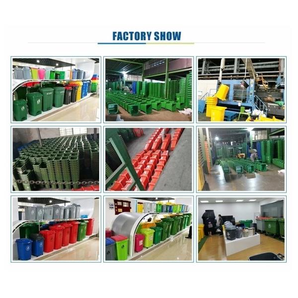 Manufacturer hot sale plastic light duty dustbins 50 liter