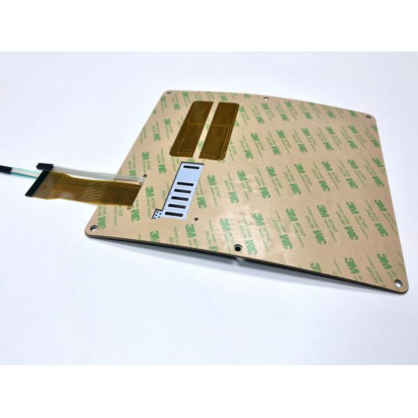 Waterproof Backlit Membrane Switch 1.0mm Thickness 3M Rear Adhesive With Gradient Printing