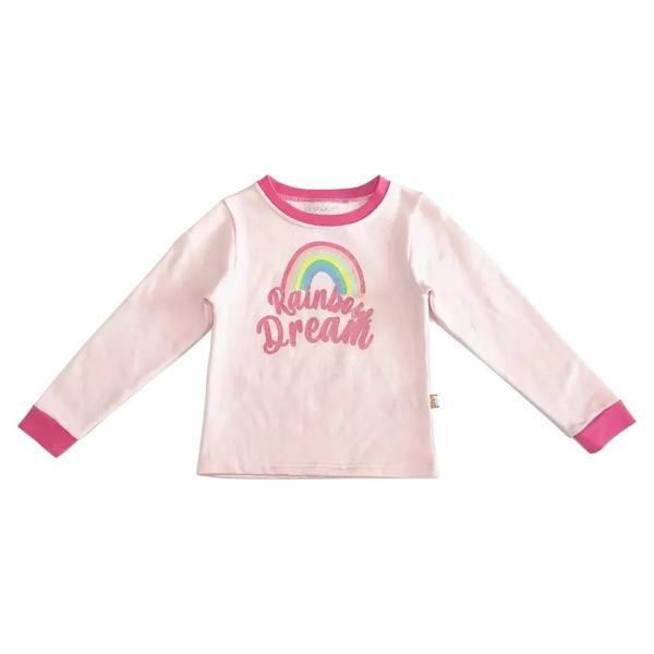Plus Size Breathable Crew Neck Fashion Kids Sleepwear Cotton Children Pajama Winter Season