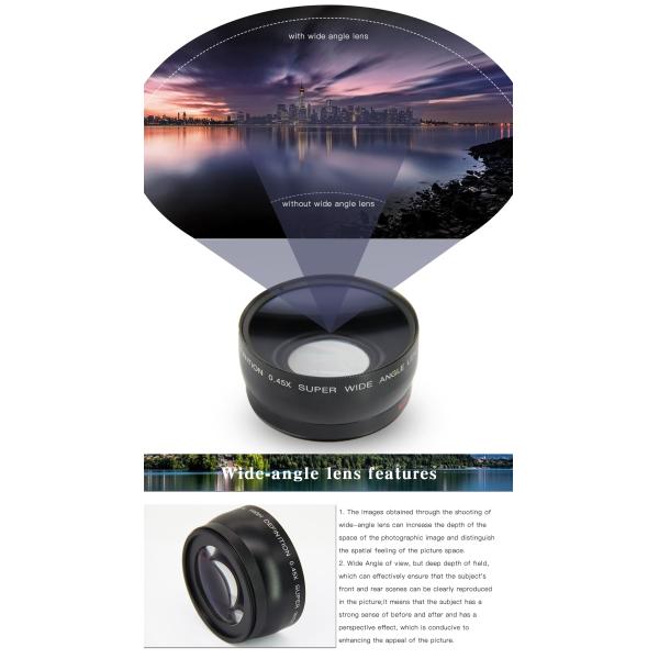 0.45X Wide Angle Slr Magic Anamorphic Lenses , Anamorphic Widescreen Lens For Photography