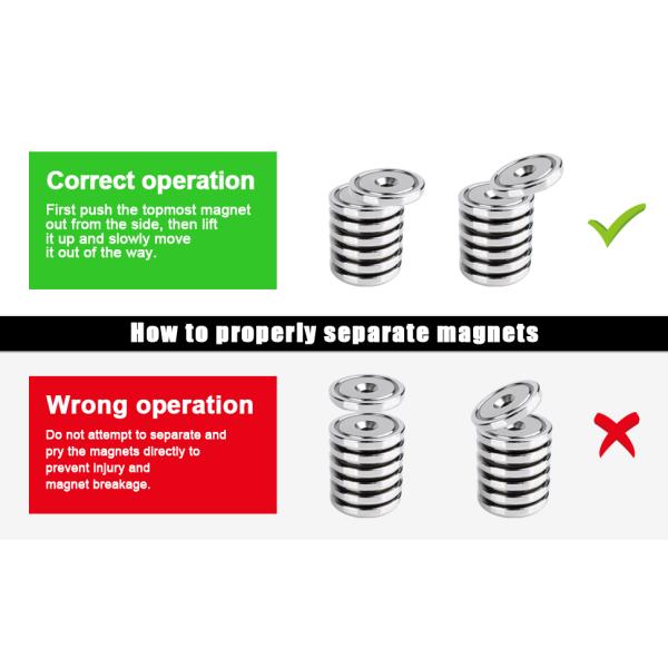 Servicio de Procesamiento Controincorpón 9mm N52 Neodimio Flat Pot Magnet con y bueno