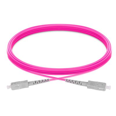 Fibra Jumper Cables SC-SC OM4 do cabo de remendo 3.0mm da fibra ótica