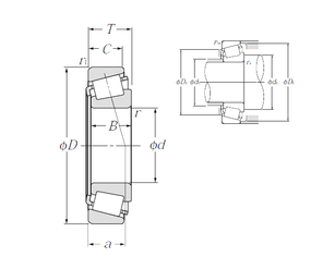 4T-L327249 L327210 сплющило подшипник ролика 133.35x177.008x25.4