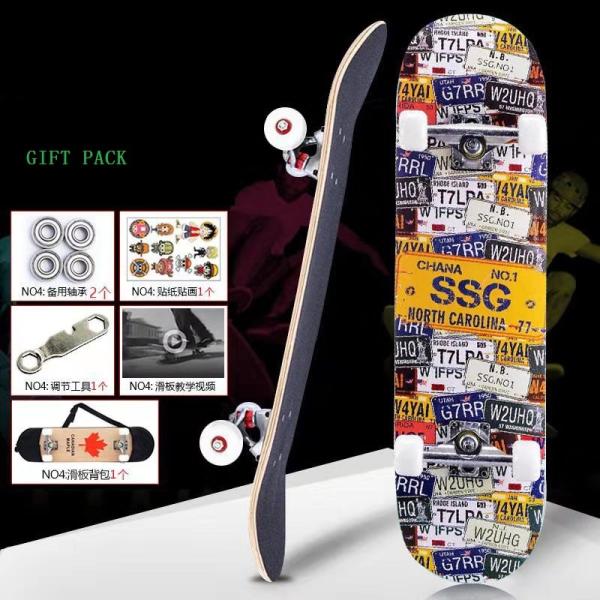 OEM  Aesthetic Skateboards Complete Maple Wood Skateboard Decks Exquisite