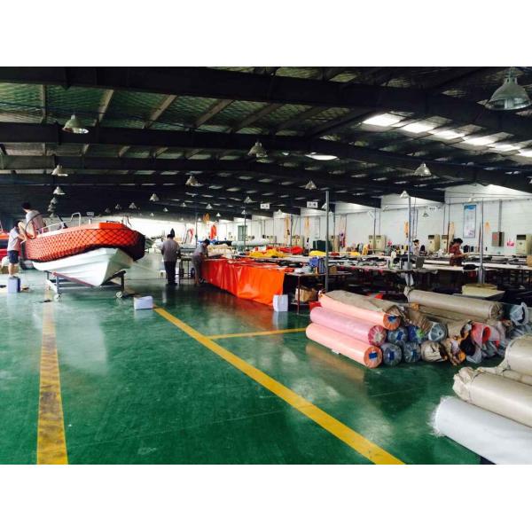 Handcrafted 6 Person 1.2mm PVC Inflatable RIB Boats Yellow CE / ISO