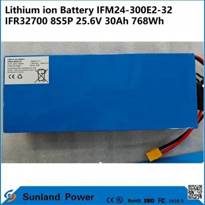 IFM Pro 25.6V 30Ah Industrial Battery​ – Powered by IFR32700 Cells, 8S5P, 768Wh. Built for AGVs, Robots & Solar Storage.