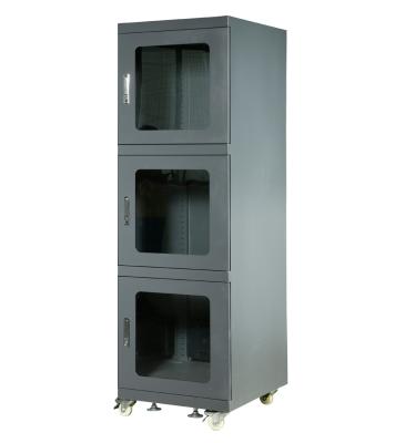 Black Anti Static  Electronic Dry Cabinet With 1% - 10% RH Humidity Range