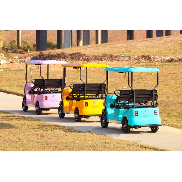 Four Wheel Electric Golf Scooter 4 Passenger With Lithium Battery