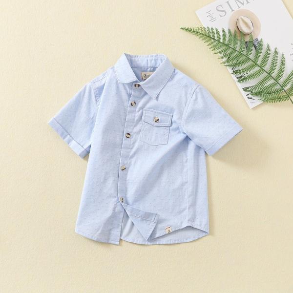 summer garons chemises clothing vendor kids wear shirt short sleeve boys cotton shirts