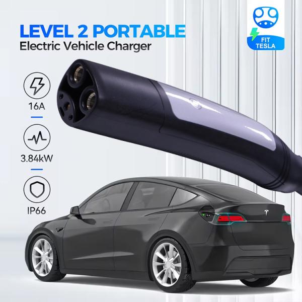 3.7KW EV Charger with Type 2 Female Charging Plug and Indicator Light