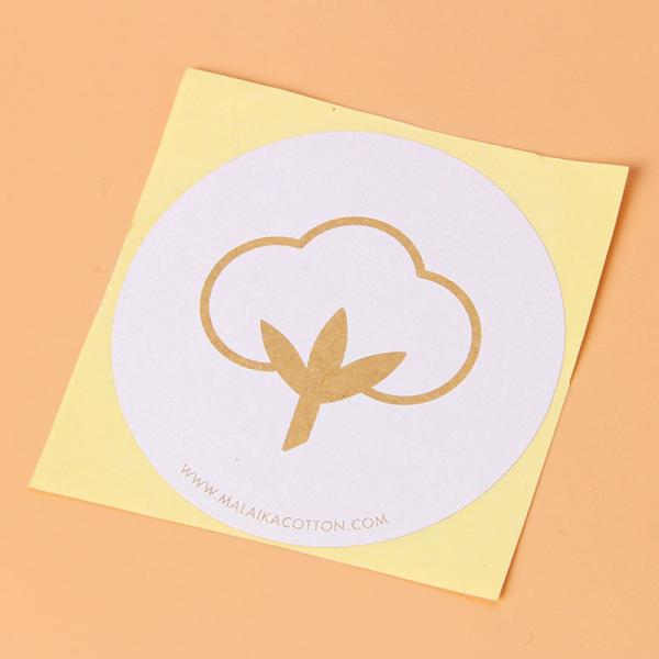 1.8in Sticker Waterproof Kraft Paper Labels For Clothing Brands