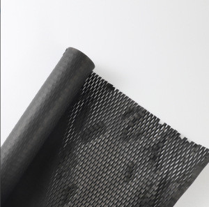 Hexagonal Black Honeycomb Protective Wrap Paper Packaging ODM