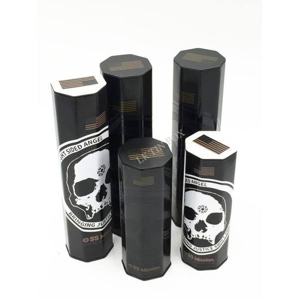 Caixa dada forma octogonal relativa à promoção da lata do presente com pintura/verniz do produto comestível