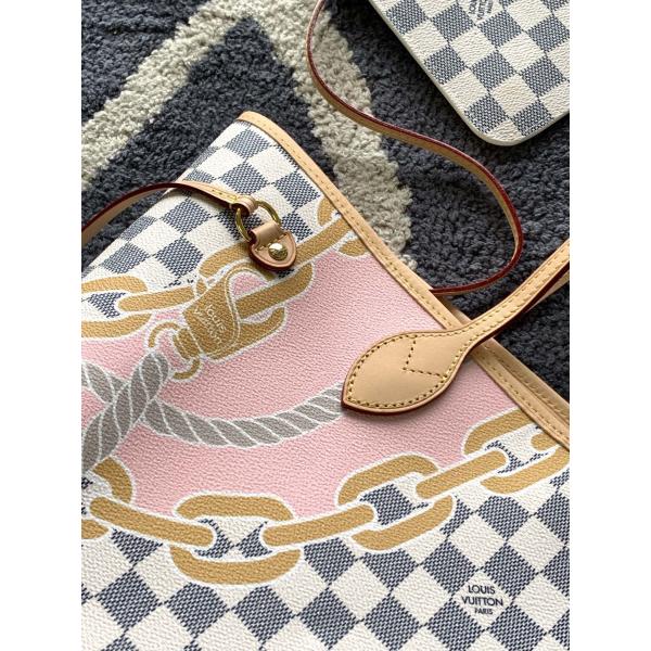 Таити ограничивал изготовленные на заказ заклеймленные сумки Checkered Louis Vuitton Neverfull MM