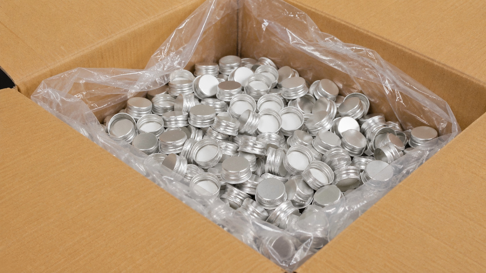 28mm Aluminum Screw Cap Food-Grade Plastic Liner Resealable Beverage Bottles