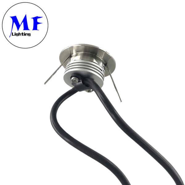 1W Lâmpada de chão de jardim LED Lâmpada de chão de LED exterior IP67 impermeável Mini LED Lâmpadas de ponto de piso subterrâneo