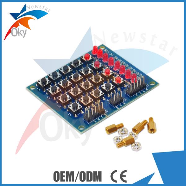 26 Pin Keypad Module for Arduino 4 Matrix Keypad 8 LED Indicator