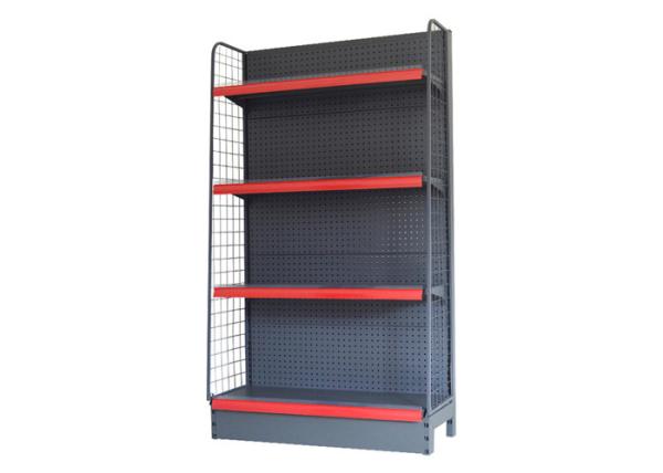 Odorless 0.8mm Metal Supermarket Display Stands Electrostatic Spraying