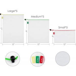Сумки Drawstring RPET сетки нейлона ISO9000 TUV произвести сумки для овощей плодов