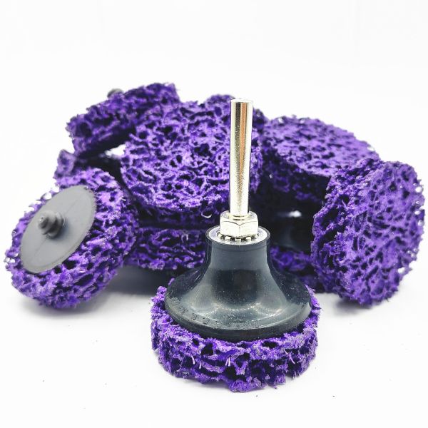 ２Inch Roloc Quick Change Discs Rust Remover Purple Paint Strip Wheel 50mm