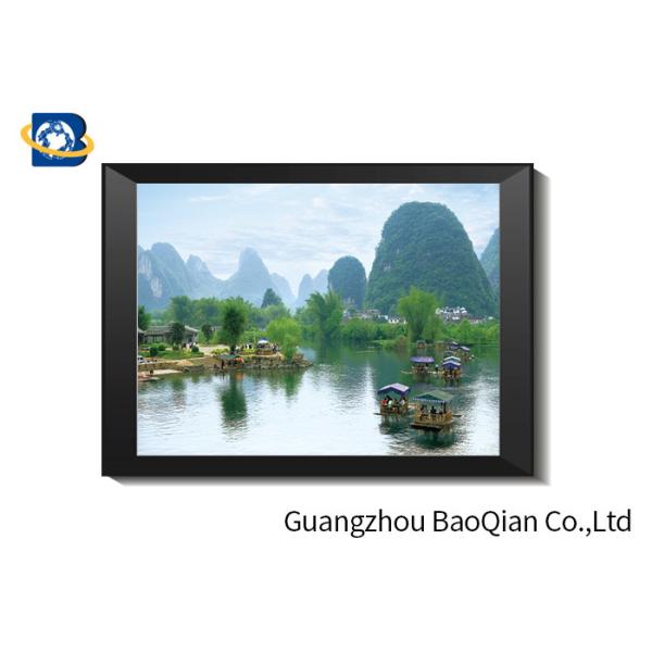 SGS 3D Lenticular Printing Black And White Landscape Pictures For Home Decorative Wall Art Framed