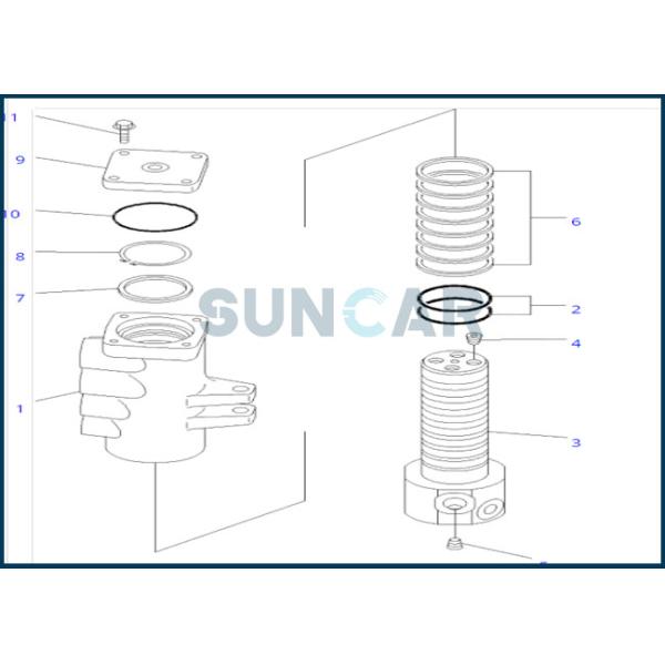 703-07-95122 7030795122 уплотнение, кольцо масла пункта тапочки