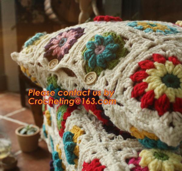 new cotton crochet pillow cover cotton knitted pillow cover cushion towel for home decor